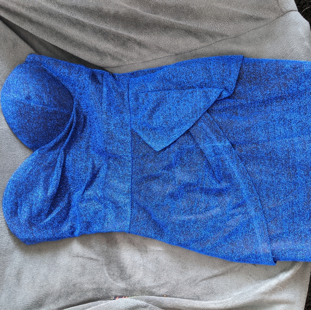Blue glittery Lovposh size M dress
